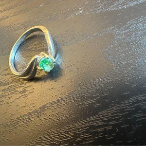 Green Prasiolite Ring Size 8